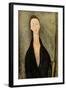 Portrait of Lunia Czechowska-Amedeo Modigliani-Framed Giclee Print