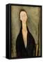 Portrait of Lunia Czechowska-Amedeo Modigliani-Framed Stretched Canvas