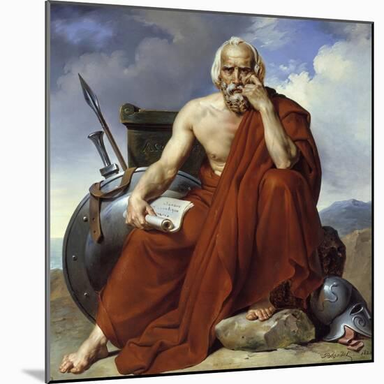 Portrait of Lycurgus, Legislator of Sparta by Merry Joseph Blondel (-null-Mounted Giclee Print