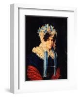 Portrait of Lyubov Ivanovna Stepovaya (1783-185), 1927-Nikolai Alexandrovich Bestuzhev-Framed Giclee Print