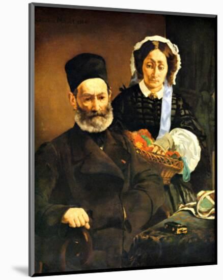 Portrait of M. and Mme. Auguste Manet-Edouard Manet-Mounted Giclee Print