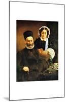 Portrait of M. and Mme. Auguste Manet-Edouard Manet-Mounted Giclee Print