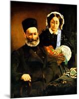 Portrait of M. and Mme. Auguste Manet-Edouard Manet-Mounted Giclee Print