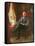 Portrait of M. Le Comte De C. with His Dog-Agnolo Bronzino-Framed Stretched Canvas