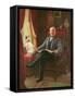 Portrait of M. Le Comte De C. with His Dog-Agnolo Bronzino-Framed Stretched Canvas