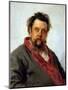 Portrait of M. P. Musorgsky-Ilya Repin-Mounted Giclee Print