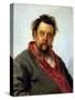 Portrait of M. P. Musorgsky-Ilya Repin-Stretched Canvas