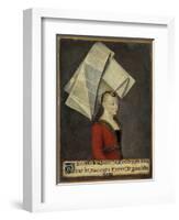 Portrait of Macee Leodepard, Wife of the French Trader Jacques Coeur-null-Framed Giclee Print