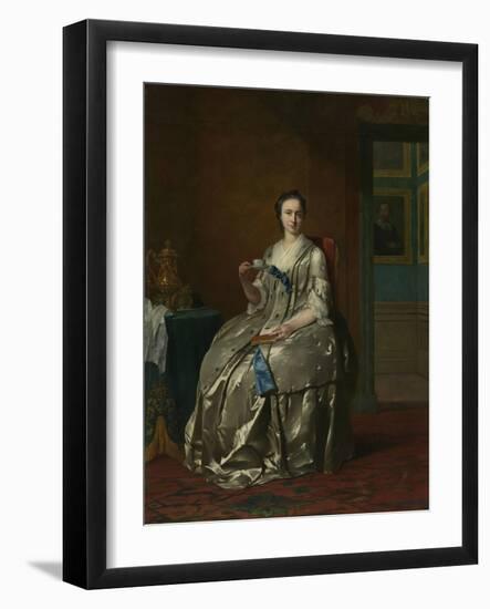 Portrait of Machteld Muilman, c.1745-7-Frans van der Mijn-Framed Giclee Print