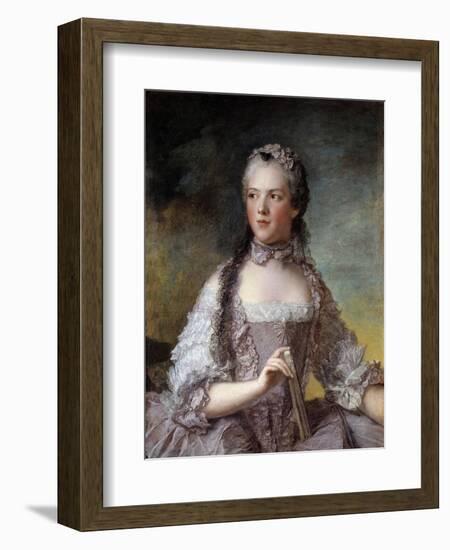 Portrait of Madame Adelaide De France by Jean-Marc Nattier-null-Framed Giclee Print