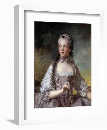 Portrait of Madame Adelaide De France by Jean-Marc Nattier-null-Framed Giclee Print