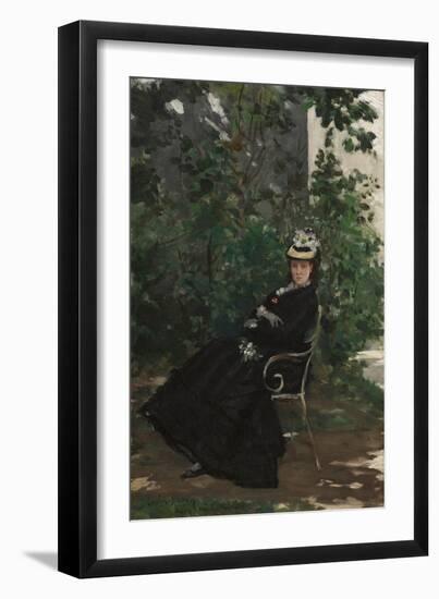 Portrait of Madame Alice Hoschede, C.1872-78 (Oil on Canvas)-Charles Emile Auguste Carolus-Duran-Framed Giclee Print