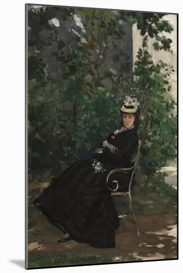 Portrait of Madame Alice Hoschede, C.1872-78 (Oil on Canvas)-Charles Emile Auguste Carolus-Duran-Mounted Giclee Print