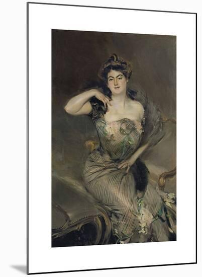 Portrait of Madame Arnold Seligmann-Giovanni Boldini-Mounted Premium Giclee Print