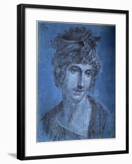 Portrait of Madame Aubry, Olympia of Gouges-null-Framed Giclee Print