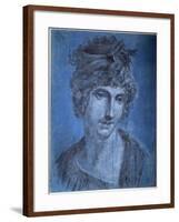 Portrait of Madame Aubry, Olympia of Gouges-null-Framed Giclee Print