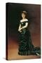 Portrait of Madame Bishoffsheim, 1877-Leon Joseph Florentin Bonnat-Stretched Canvas