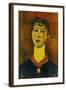 Portrait of Madame Blanche Dorivale-Amadeo Modigliani-Framed Giclee Print