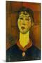 Portrait of Madame Blanche Dorivale-Amadeo Modigliani-Mounted Giclee Print