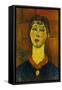 Portrait of Madame Blanche Dorivale-Amadeo Modigliani-Framed Stretched Canvas