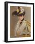 Portrait of Madame Cayron, the Artist's Wife-Jules Cayron-Framed Giclee Print