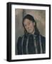 Portrait of Madame Cezanne, 1890-92-Paul Cezanne-Framed Giclee Print