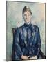 Portrait of Madame Cezanne, C.1890-Paul Cézanne-Mounted Giclee Print