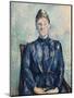 Portrait of Madame Cezanne, C.1890-Paul Cézanne-Mounted Giclee Print