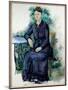Portrait of Madame Cezanne in a Garden Painting by Paul Cezanne (1839-1906) 19Th Century Sun. 0,63X-Paul Cezanne-Mounted Giclee Print