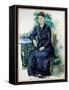 Portrait of Madame Cezanne in a Garden Painting by Paul Cezanne (1839-1906) 19Th Century Sun. 0,63X-Paul Cezanne-Framed Stretched Canvas