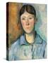 Portrait of Madame Cézanne-Paul Cézanne-Stretched Canvas