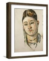 Portrait of Madame Cezanne-Paul Cézanne-Framed Giclee Print