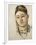 Portrait of Madame Cezanne-Paul Cézanne-Framed Giclee Print
