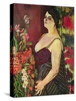Portrait of Madame Coquiot, 1918-Suzanne Valadon-Stretched Canvas