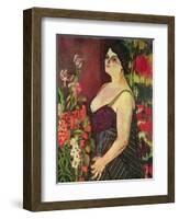 Portrait of Madame Coquiot, 1918-Suzanne Valadon-Framed Giclee Print