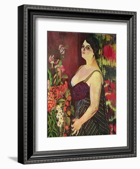 Portrait of Madame Coquiot, 1918-Suzanne Valadon-Framed Giclee Print