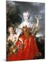 Portrait of Madame De Gueidan as Flora, 1730-Nicolas de Largilliere-Mounted Giclee Print