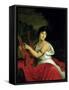 Portrait of Madame de La Pleigne-Francois Gerard-Framed Stretched Canvas