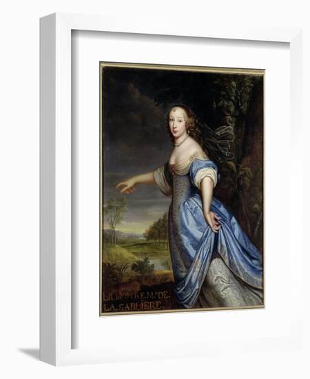 Portrait of Madame De La Sabliere-Pierre Mignard-Framed Giclee Print