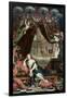 Portrait of Madame de Montespan Reclining in Front of Gallery of the Chateau de Clagny-Henri Gascard-Framed Giclee Print