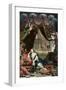 Portrait of Madame de Montespan Reclining in Front of Gallery of the Chateau de Clagny-Henri Gascard-Framed Giclee Print