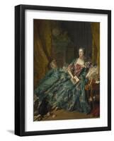 Portrait of Madame De Pompadour, 1756-Francois Boucher-Framed Giclee Print