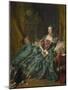 Portrait of Madame De Pompadour, 1756-Francois Boucher-Mounted Giclee Print