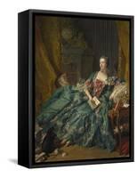 Portrait of Madame De Pompadour, 1756-Francois Boucher-Framed Stretched Canvas