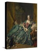 Portrait of Madame De Pompadour, 1756-Francois Boucher-Stretched Canvas