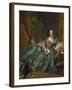 Portrait of Madame De Pompadour, 1756-Francois Boucher-Framed Giclee Print