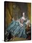 Portrait of Madame De Pompadour by Francois Boucher-null-Stretched Canvas