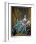 Portrait of Madame De Pompadour by Francois Boucher-null-Framed Giclee Print