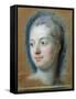 Portrait of Madame de Pompadour-Maurice Quentin de La Tour-Framed Stretched Canvas