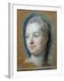 Portrait of Madame de Pompadour-Maurice Quentin de La Tour-Framed Giclee Print